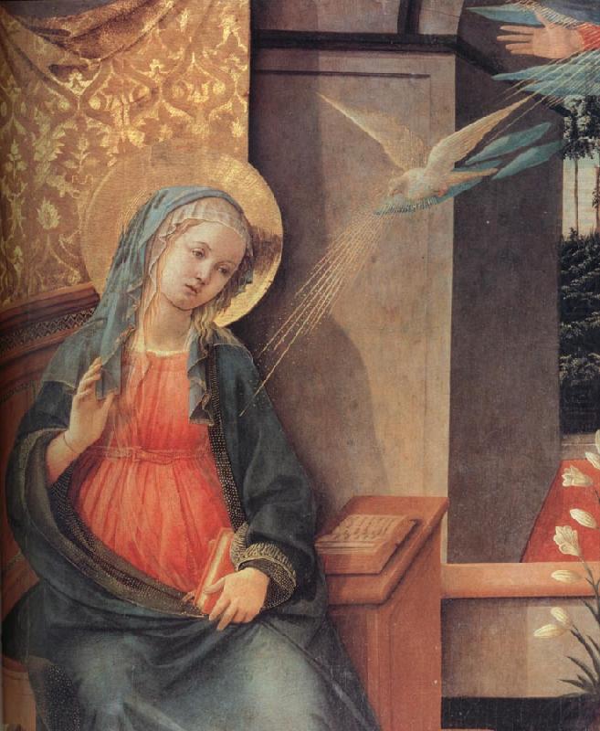 Details of The Annunciation, Fra Filippo Lippi